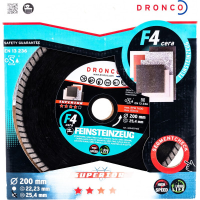 Алмазный диск DRONCO F4 Cera Express GRF 4204517100