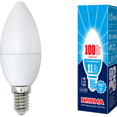 Светодиодная лампа Volpe LED-C37-11W/NW/E14/FR/NR UL-00003811