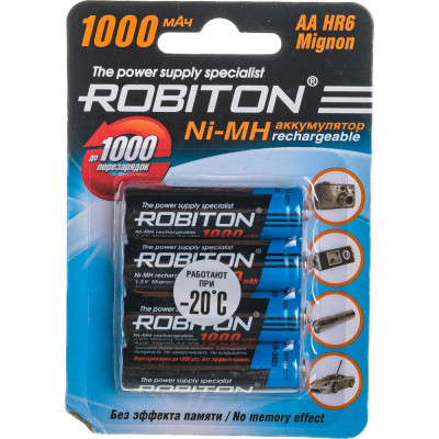 Аккумулятор Robiton 1000MHAA-4 11883 BL4