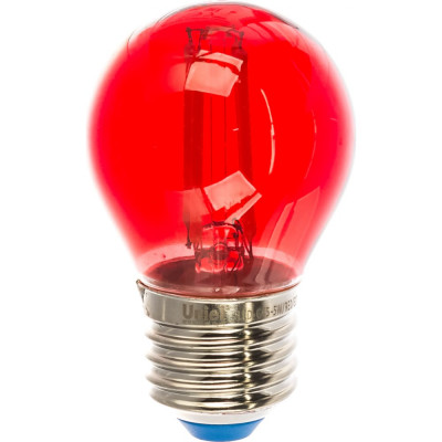 Светодиодная лампа Uniel LED-G45-5W/RED/E27 GLA02RD UL-00002986