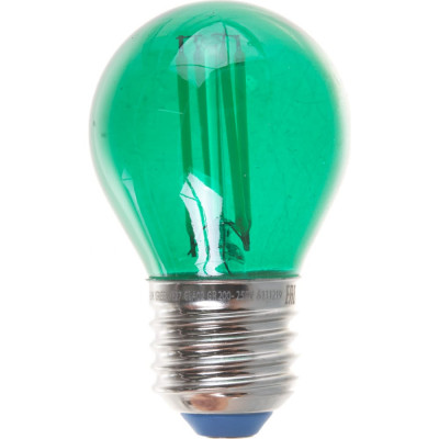 Светодиодная лампа Uniel LED-G45-5W/GREEN/E27 GLA02GR UL-00002988
