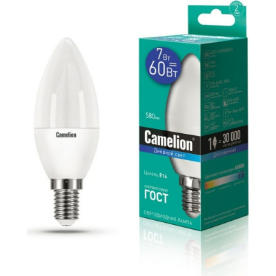 Светодиодная лампа Camelion LED7-C35/865/E14 12648