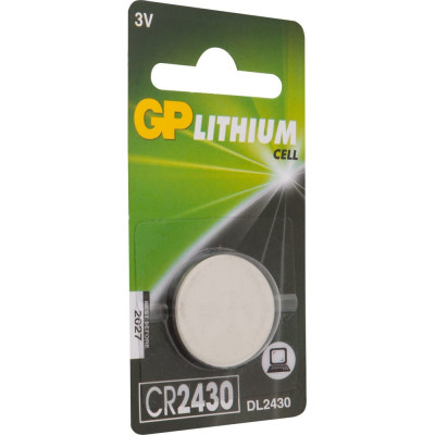 Литиевая дисковая батарейка GP Lithium CR2430 CR2430-8C1