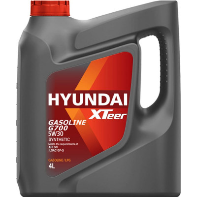 Синтетическое моторное масло HYUNDAI XTeer XTeer Gasoline G700 5W30 SN 1041135