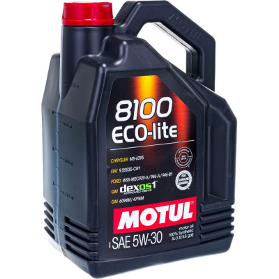 Синтетическое масло MOTUL 8100 ECO-lite 5W30 108214