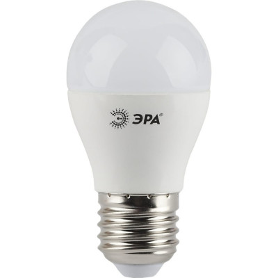 Светодиодная лампа ЭРА LED P45-5W-827-E27 Б0028486