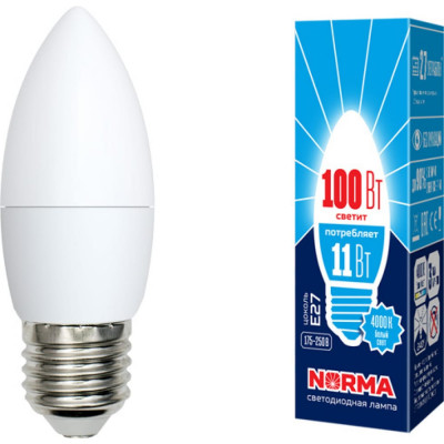 Светодиодная лампа Volpe LED-C37-11W/NW/E27/FR/NR UL-00003814
