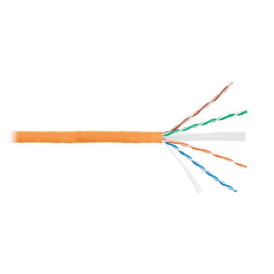 Одножильный кабель U/UTP NIKOLAN NKL 4140C-OR
