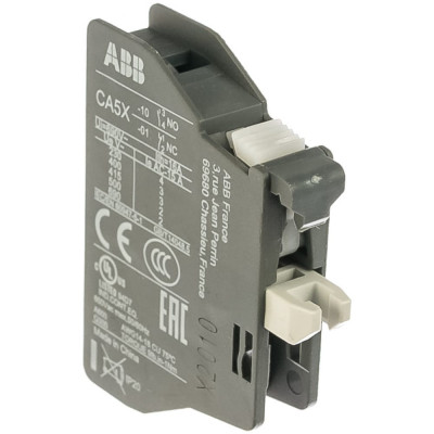 Дополнительный фронтальный блок контактов для контакторов AX09-AX80 ABB CA5X-01 1Н3 1SBN019010R1001