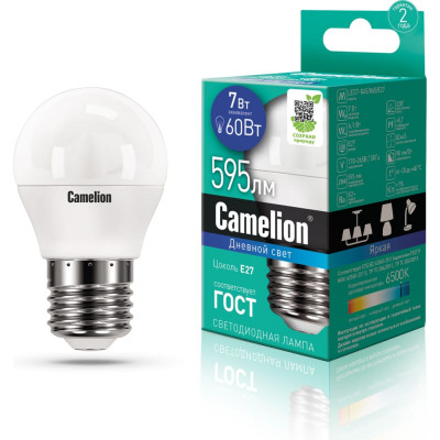 Светодиодная лампа Camelion LED7-G45/865/E27 12647