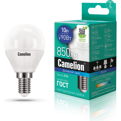 Светодиодная лампа Camelion LED10-G45/865/E14 13569