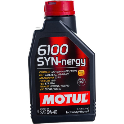 Моторное масло MOTUL 6100 SYN-NERGY 5W40 107975