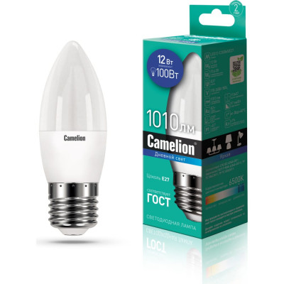 Светодиодная лампа Camelion LED12-C35/865/E27 13692