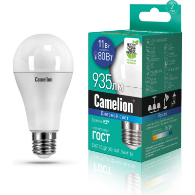 Светодиодная лампа Camelion LED11-A60/865/E27 12651
