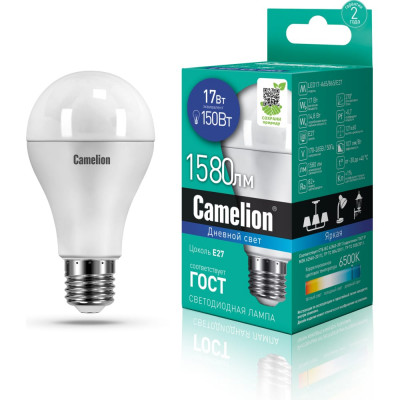 Светодиодная лампа Camelion LED17-A65/865/E27 12653