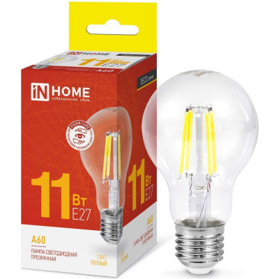 Светодиодная лампа IN HOME LED-A60-deco 4690612026121