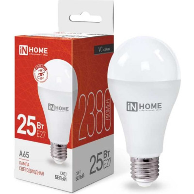 Светодиодная лампа IN HOME LED-A65-VC 4690612024080