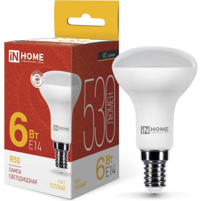 Светодиодная лампа IN HOME LED-R50-VC 4690612024240