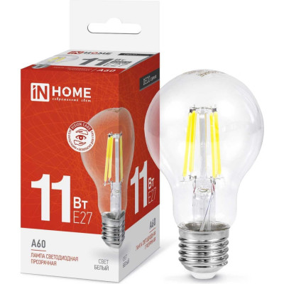Светодиодная лампа IN HOME LED-A60-deco 4690612026145