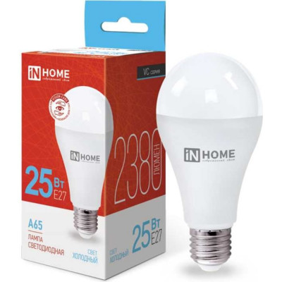 Светодиодная лампа IN HOME LED-A65-VC 4690612024103