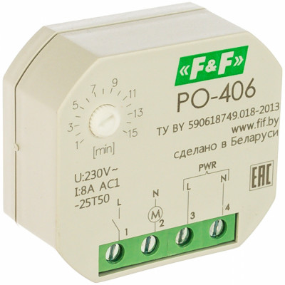 Реле времени Евроавтоматика F&F PO-406 EA02.001.019