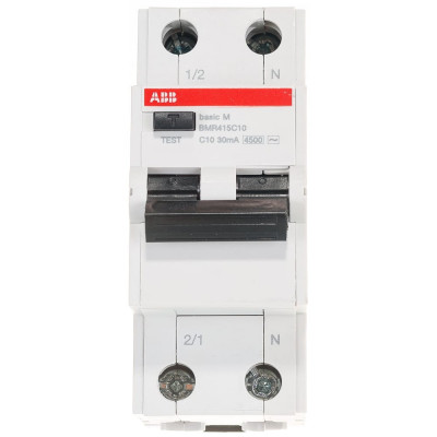 Автоматический выключатель дифференциального тока ABB Basic M BMR415C10 2CSR645041R1104