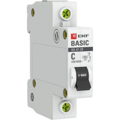 Автоматический выключатель EKF Basic ВА 47-29 mcb4729-1-50C