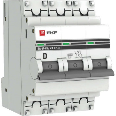 Автоматический выключатель EKF ВА 47-63 PROxima mcb4763-3-20D-pro