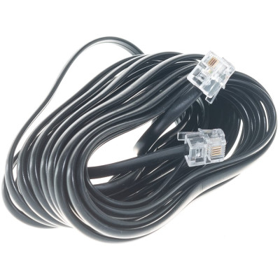 Телефонный кабель Cablexpert TC6P4C-5M-BK