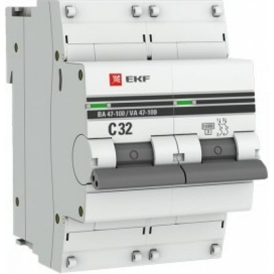 Автоматический выключатель EKF ВА 47-100 PROxima mcb47100-2-32C-pro