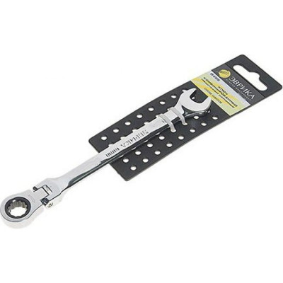 Трещоточный шарнирный комбинированный ключ Эврика ER-61019H