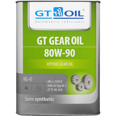 Масло GT OIL Gear Oil SAE 80W-90 API GL-5 8809059407837
