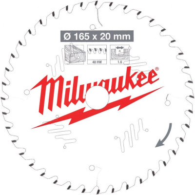 Пильный диск по дереву для циркулярной пилы Milwaukee 4932471932