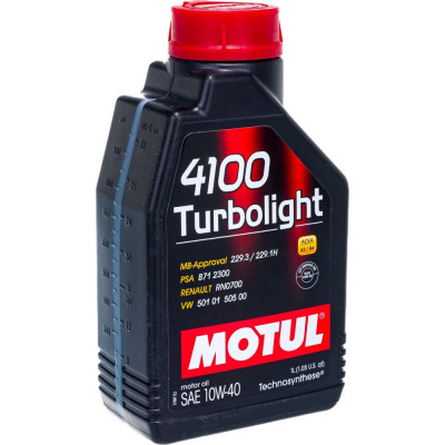 Моторное масло MOTUL 4100 Turbolight 10W40 108644
