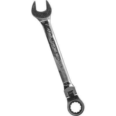 Трещоточный шарнирный комбинированный ключ Эврика ER-61017H