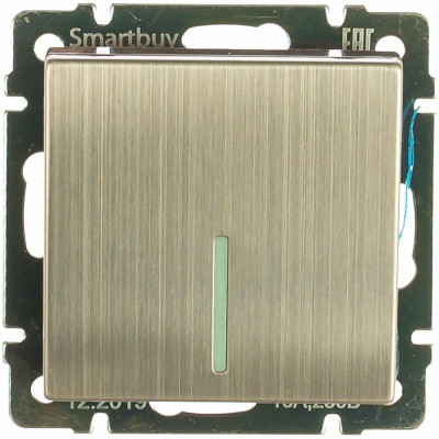 Одноклавишный выключатель Smartbuy Нептун SBE-05gn-10-SW1-1