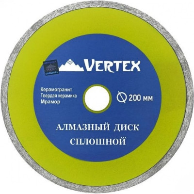 Сплошной алмазный диск vertextools 04-200-6