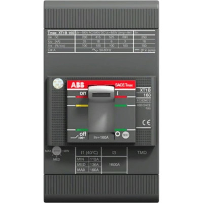 Автоматический выключатель ABB XT1B 160 TMD 1SDA066800R1