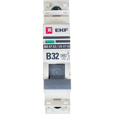 Автоматический выключатель EKF PROxima ВА 47-63 mcb4763-6-1-32B-pro
