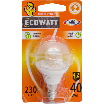 Светодиодная лампа ECOWATT 4606400419396