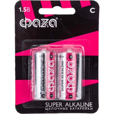 Алкалиновая батарейка ФАZА LR14 Super Alkaline BL-2 2858504