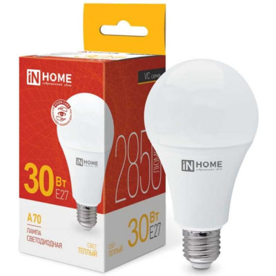 Светодиодная лампа IN HOME LED-A70-VC 4690612024127