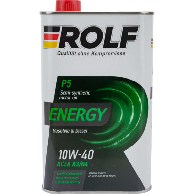 Моторное масло Rolf Energy 10W-40 SL/CF 322232