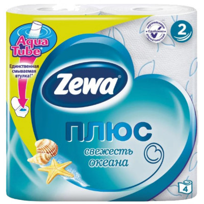 Двухслойная туалетная бумага ZEWA Плюс МДК-144053