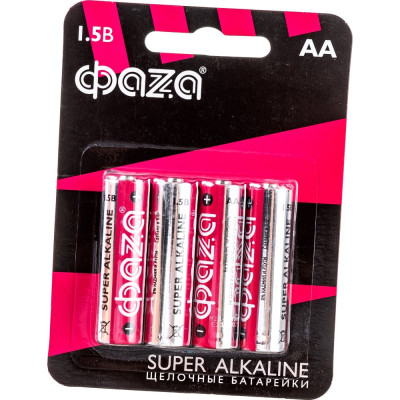 Алкалиновая батарейка ФАZА LR 6 Super Alkaline BL-4 5000285