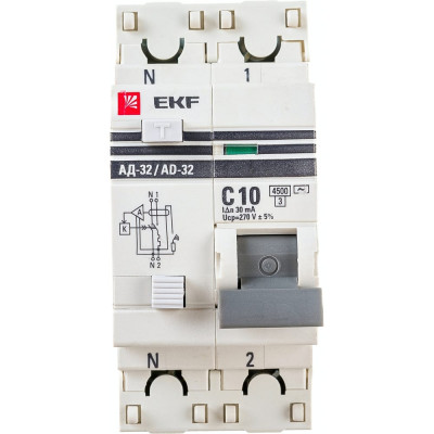 Дифференциальный автомат EKF PROxima АД-32 DA32-10-30-pro