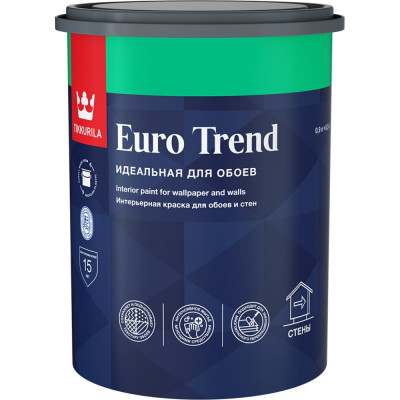 Интерьерная краска для обоев и стен Tikkurila EURO TREND 700009616