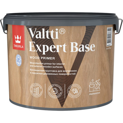 Высокоэффективная биозащитная грунтовка Tikkurila VALTTI EXPERT BASE 700009580