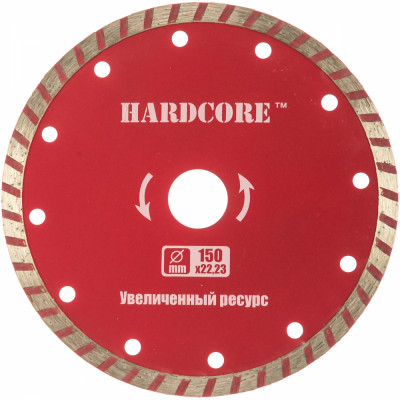 Отрезной алмазный диск Hardcore Турбо 181150