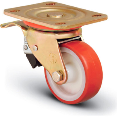 Сверхмощное полиуретановое поворотное колесо MFK-TORG ED01 ZBP 150 F